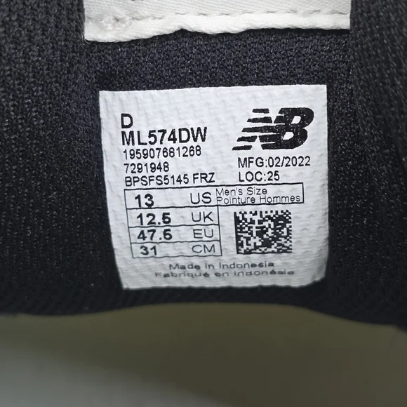 New Balance Mens 574 Macadamia Nut Beige Suede Shoes Sneaker ML574DW Size 13D - Picture 16 of 16